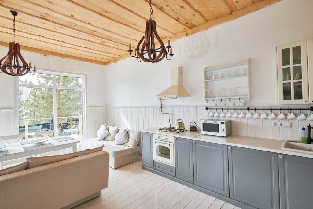 Washed Wood Kitchen Cabinets 3